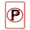 Signmission No Parking Symbol Heavy-Gauge Aluminum Rust Proof Parking Sign, 18" x 24", A-1824-23655 A-1824-23655 - alternate 1